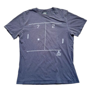 Vintage Youth Take Cover Atari Graphic T-Shirt Grey Size L
